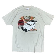 Vintage 90s Fruit Of The Loom Single Stitch White South Mountain T Shirt Large