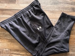 NEW Mens Under Armour 3XLT Black/White Armour Fleece Sweat Pants 3XL Tall