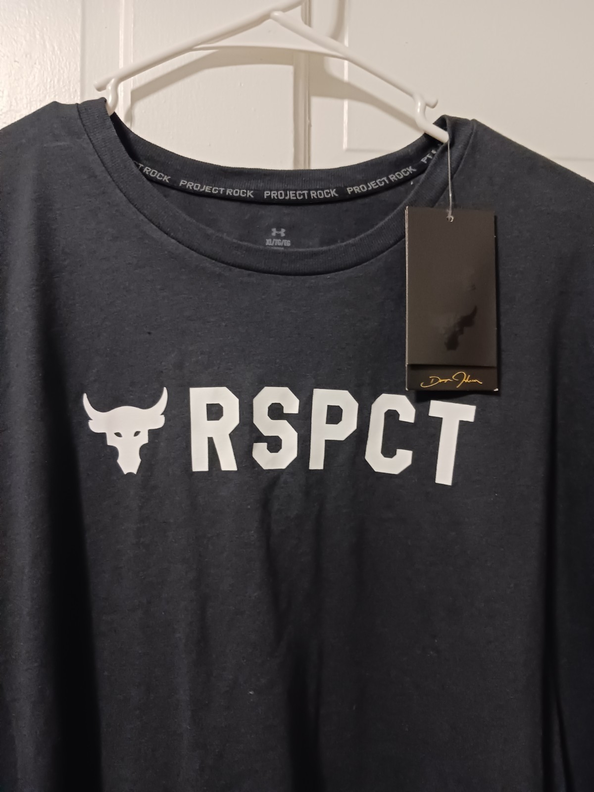 Under Armour Project Rock Respect Black T-Shirt Mens Size XL Tee NEW gallery