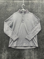 Under Armour Coldgear Loose Sweatshirt Mens XL Gray Waffle Knit Performance Golf