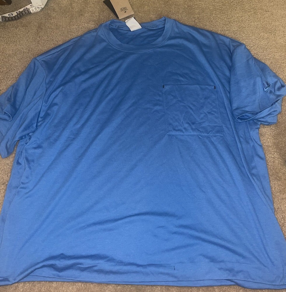 Nike Sportswear NSW Tech Pack Dri-FIT Pocket T-Shirt Blue FB7392-402 Sz XL NWT