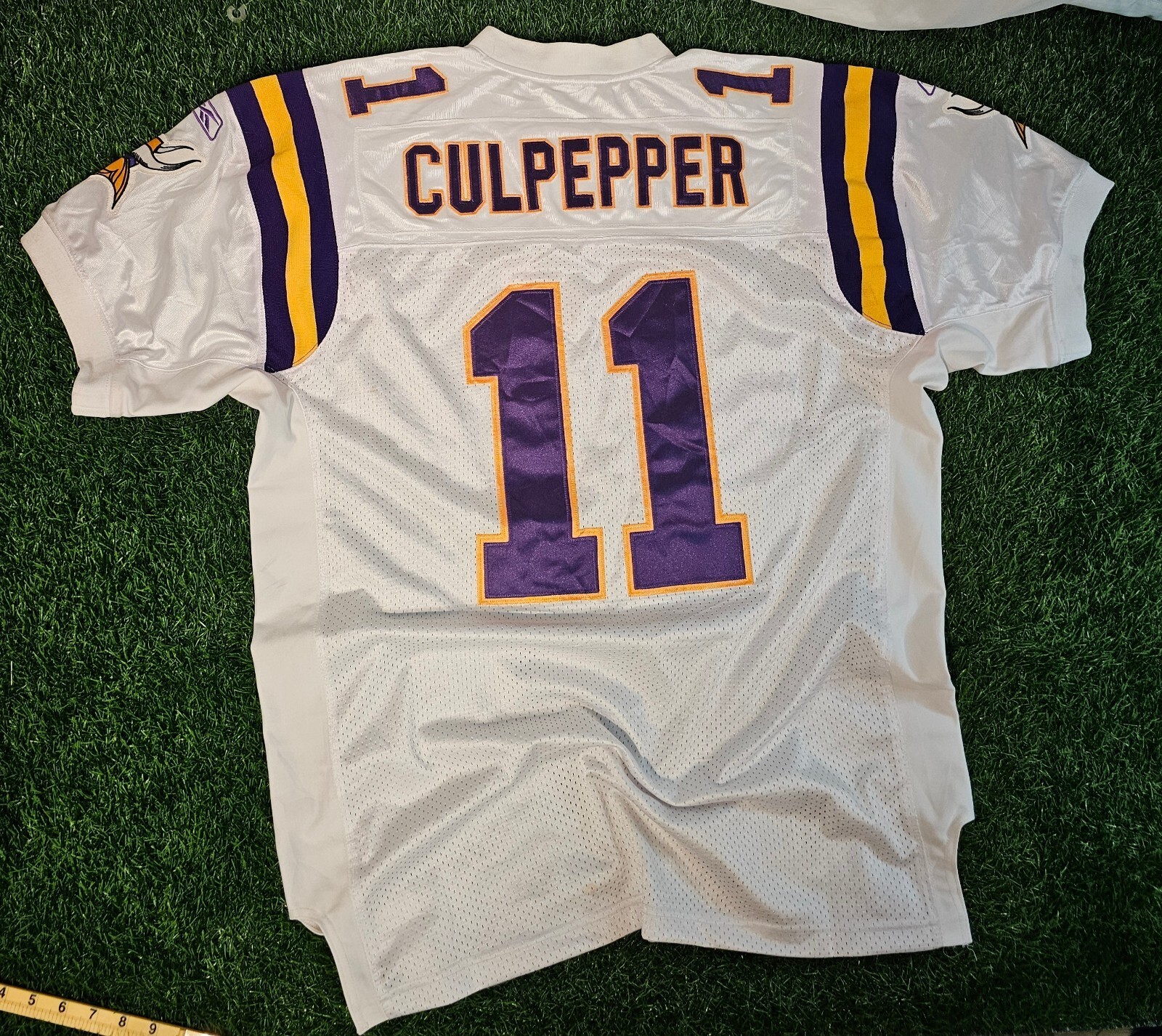 Reebok NFL Minnesota Vikings Daunte Culpepper #11 Football Jersey Size 50 White gallery