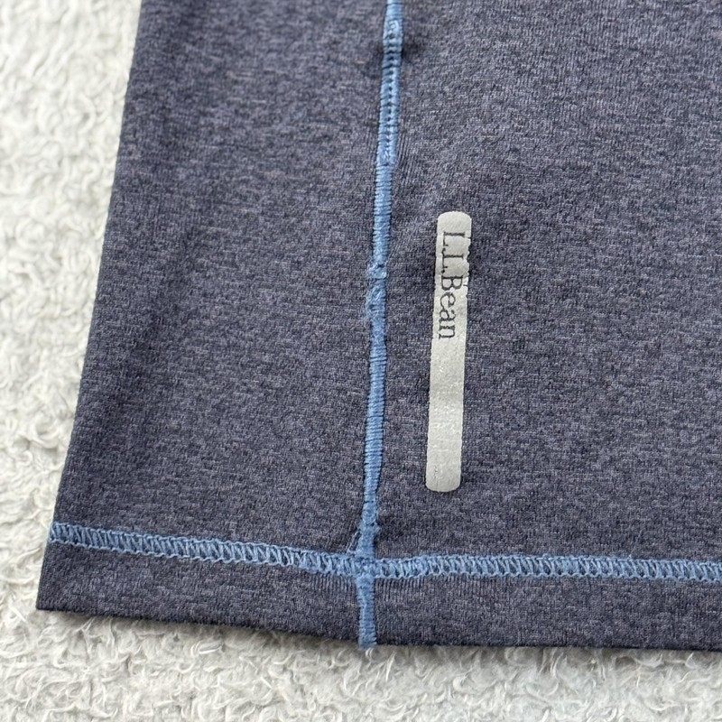 LL Bean Pullover Mens Medium T Tall Blue Quick Dry Trail Tee Performance Hiking gallery