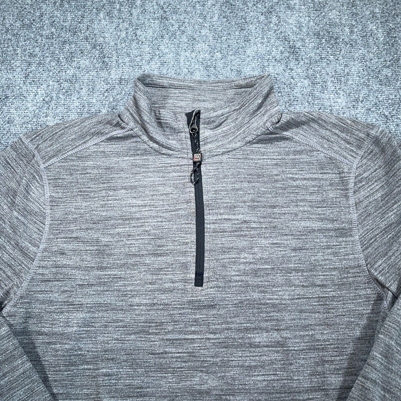 Avalanche 1/4 Zip Pullover Mens L Grey Sweatshirt Outdoor Hiking Stretch gallery