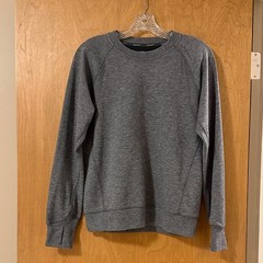 Brooks Run Happy Men’s Charcoal Crewneck Running Top XS Long Sleeve Athletic