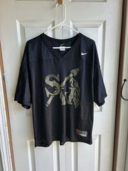 Vintage Y2K Men’s Nike Team Black Southwest Aztecs Gold Football Jersey Sz Large
