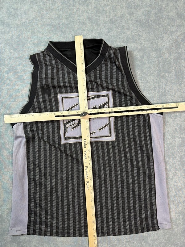FMF Tank Top Mens Small Gray Stripe Mesh Motocross Jersey Athletic Racing gallery