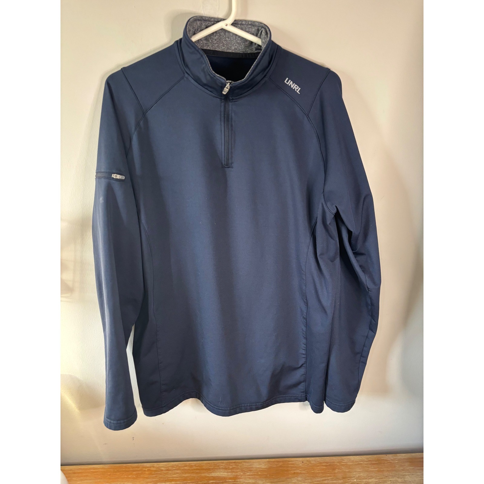 UNRL Pepsi Logo 1/4 Zip Pullover Sweatshirt Mens Navy Blue Athletic gallery