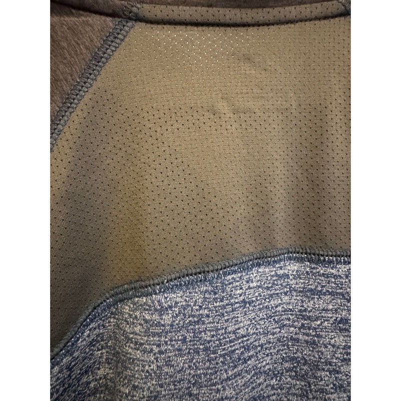 NordicTrack Men’s Quarter Zip Pullover Sweater Size Medium Blue Gray Activewear gallery