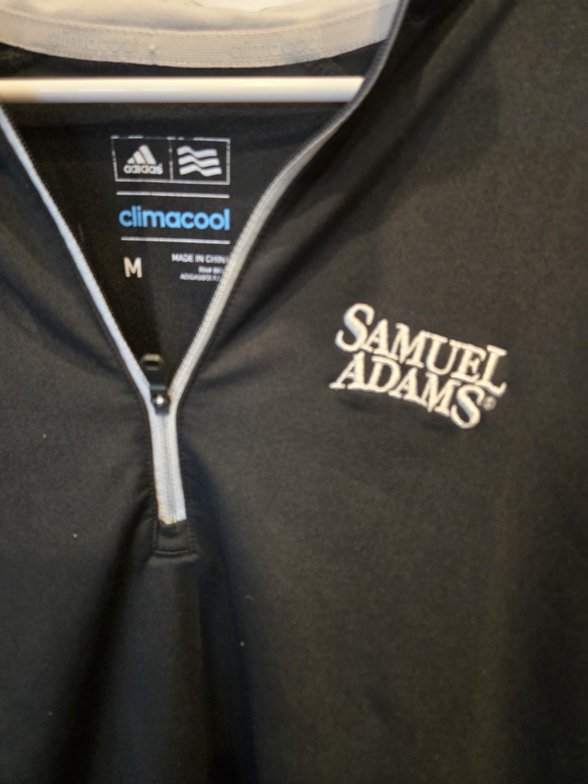 Rare Adidas Climacool 1/4 Zip Pullover Sam Adams Beer Mens M gallery