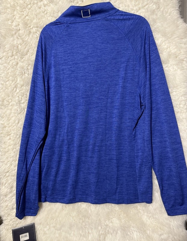 NEW Charles River Apparel NWT Space Dye Performance 1/4 Zip Royal Blue Men’s XL gallery