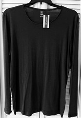 I.N.C. Men’s Pullover Shirt L/S Light Weight Large Black NWT