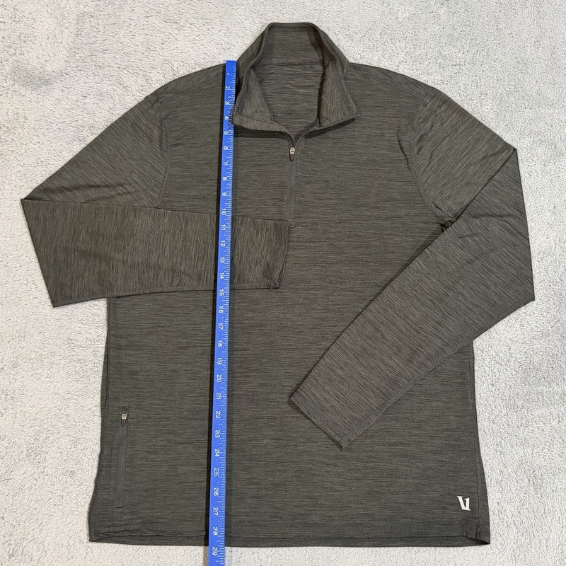 Vuori Ease Performance Half Zip Jacket 2.0 Men’s XL Black & Gray Pullover gallery