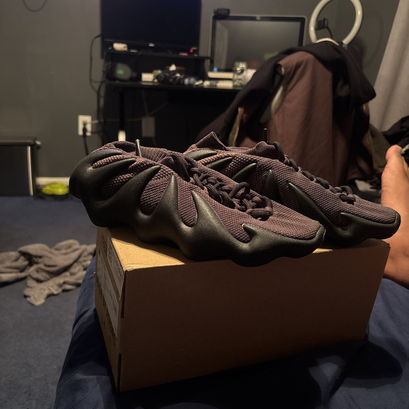 Adidas Yeezy 450 'Dark Slate' Athletic Fashion Sneakers gallery