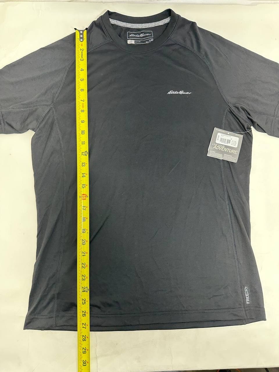 NWT Eddie Bauer Resolution FreeDry Men’s Medium Black Athletic T-Shirt gallery