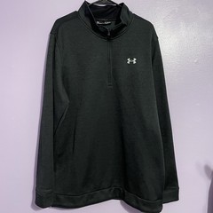 Under Armour UA Storm Sweater Fleece 1/4 Zip Mens XLarge Dark Gray Golf ColdGear