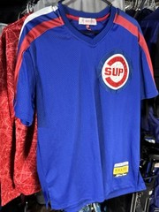 SUP Black Pike Jersey – M/L Professional Baseball Red Polyester Jersey