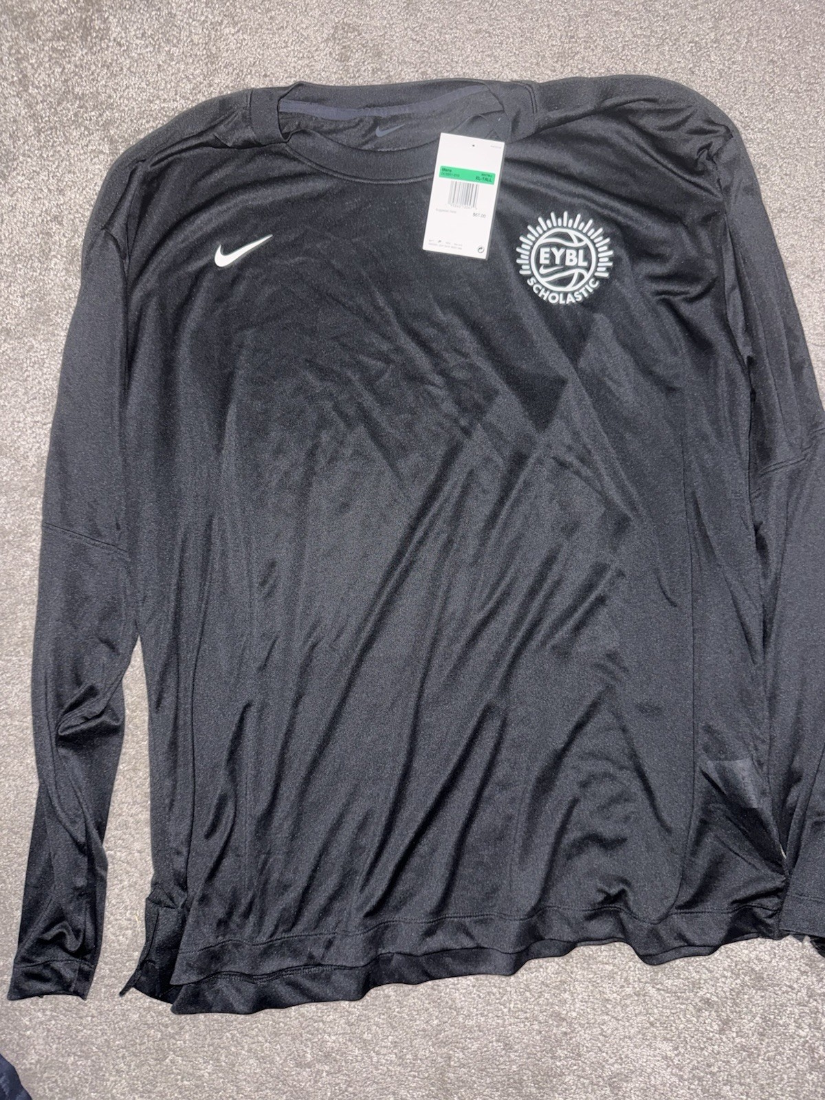 Nike EYBL All Star 2025 Men's XL Tall Compression Shirt Long Sleeve BLACK gallery