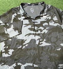 Nike Dri-FIT Running Mens XL Camo 1/4 Zip Pacer Hyrbid Training