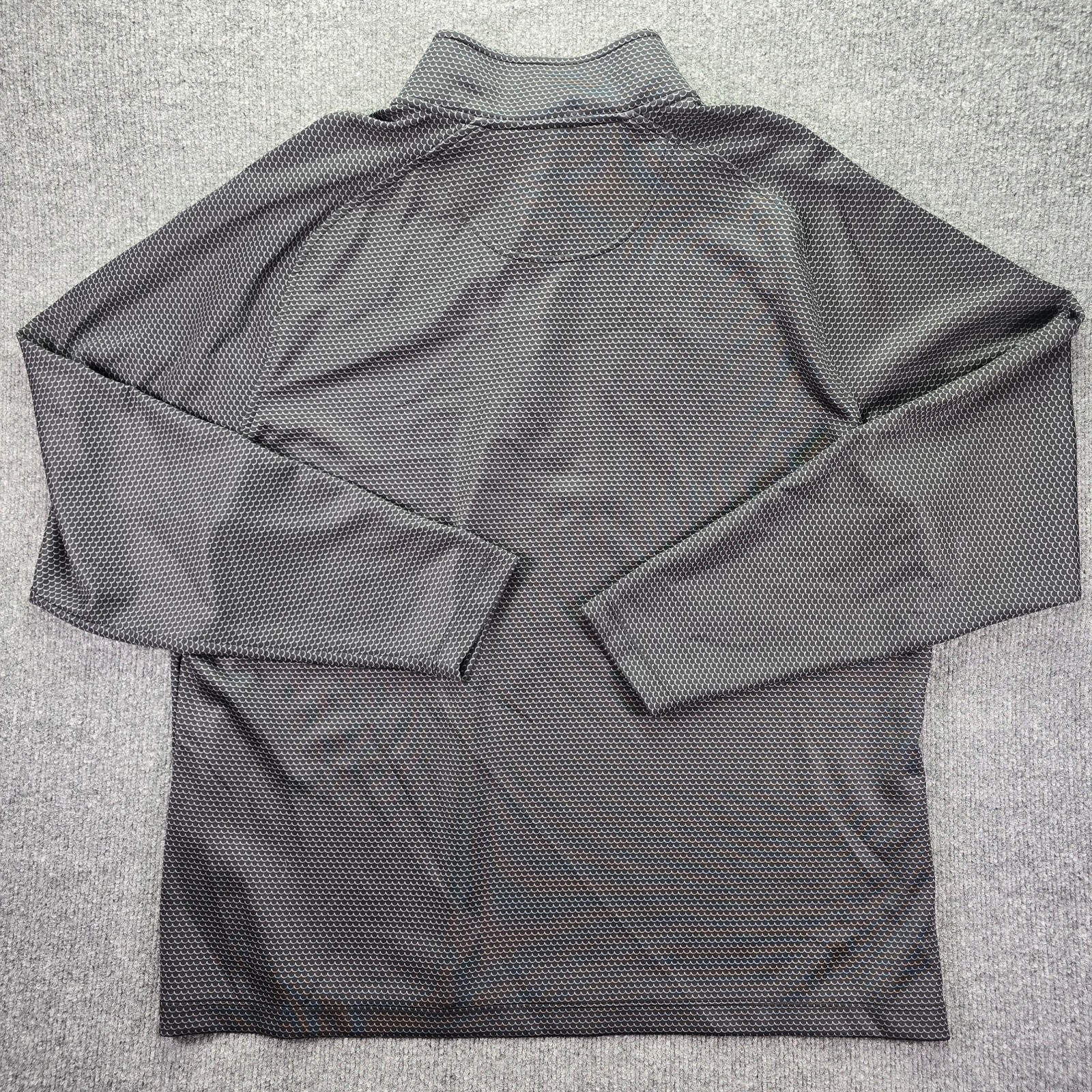 Fairway & Greene Tech 1/4 Zip Pullover Mens XXL 2XL Black Gray Golf Performance gallery