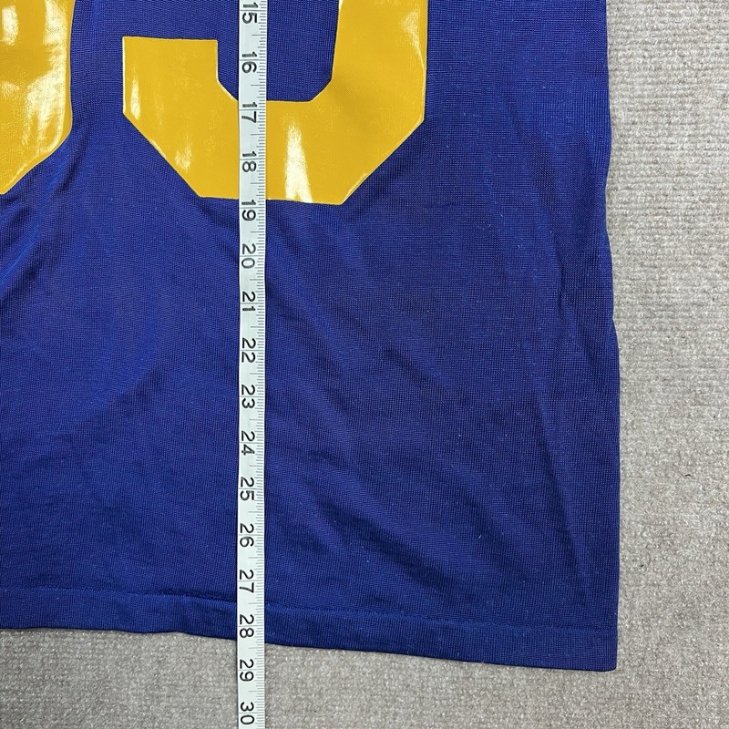 Vintage 60s Tru Play Durene Athletic Football Jersey Mens Large #85 Blue Yellow gallery