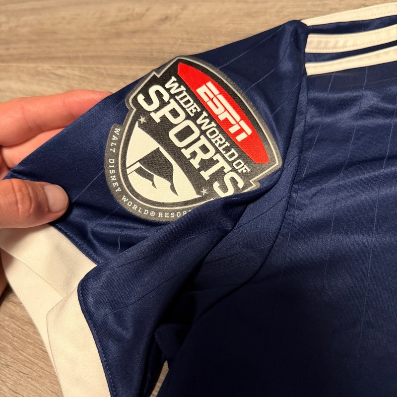 4 Adidas Disney Jersey Men’s Medium Blue Sports ESPN Wide World Of Sports Soccer gallery