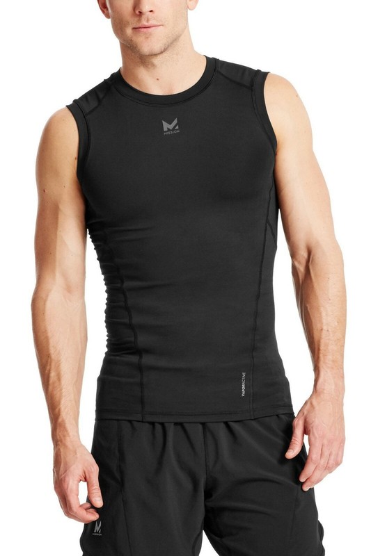 MISSION 'VaporActive Voltage' Compression Tank Top Men's M Fitness / Workout NWT gallery