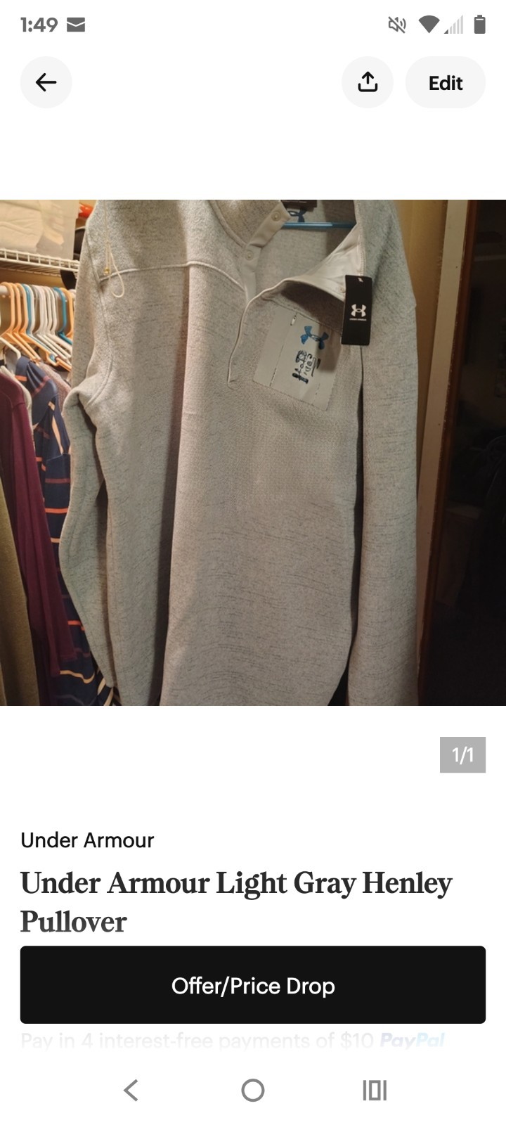 Under Armour Mens Pullover New Size 4xl Tall gallery