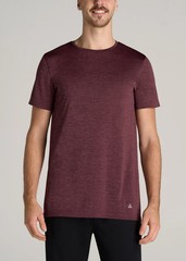 American Tall Performance MODERN-FIT Athletic Jersey Tall Tee, Rust Red, S Tall