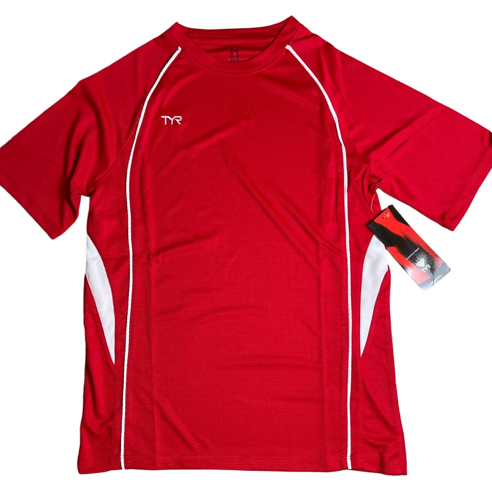 TYR Mens Alliance Tech Tee Tshirt - Textured Red - Size XS - $34 gallery