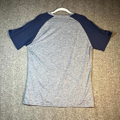 0.1 Algo Shirt Mens M Blue Performance UV SPF 40 Anti Odor Gym Quick Dry
