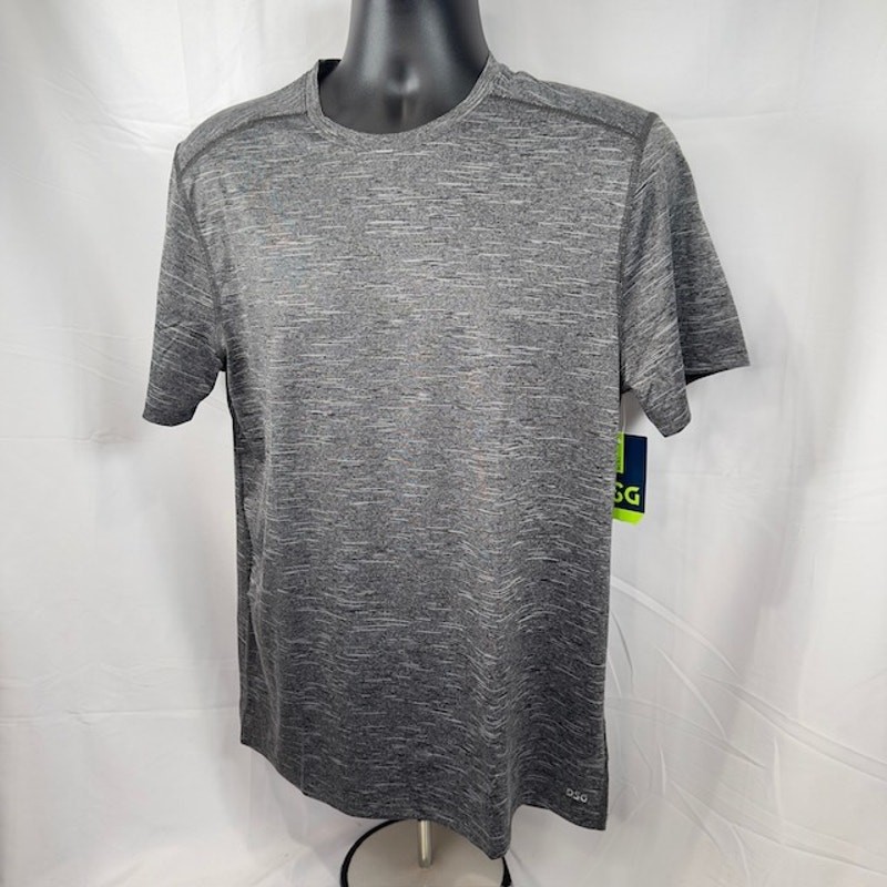 NEW DSG Static Texture Performance Tee Short Sleeve Pure Black/Pure White Mens M gallery