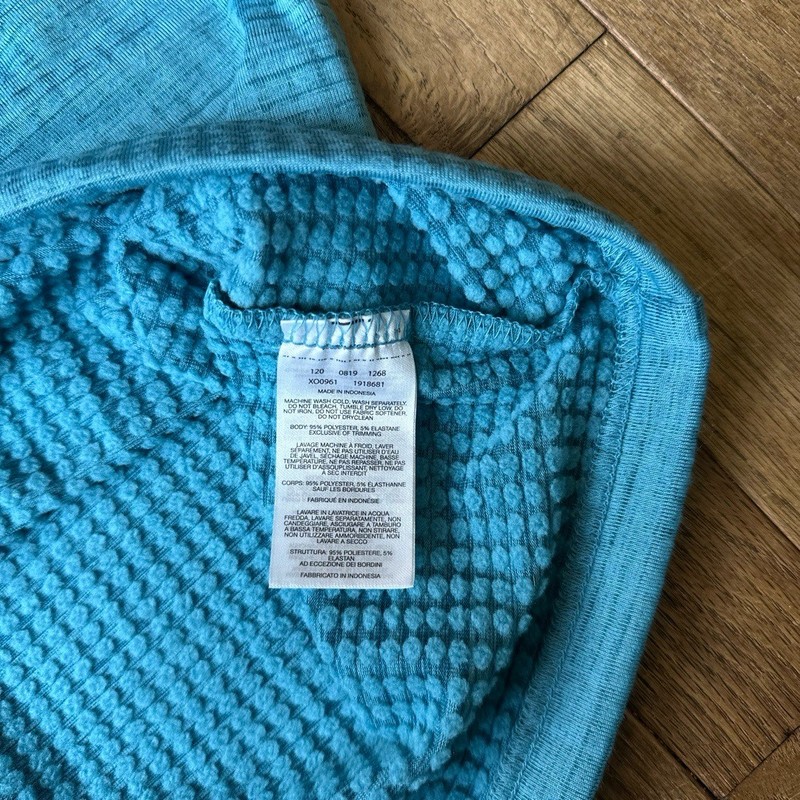 Columbia Pullover Quilted Men Large Turquoise QuarterZip Collared Outdoor Sporty gallery