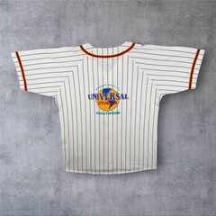 Vintage Universal Studios “Hollywood” Pinstripe Cotton Baseball Jersey Large XL