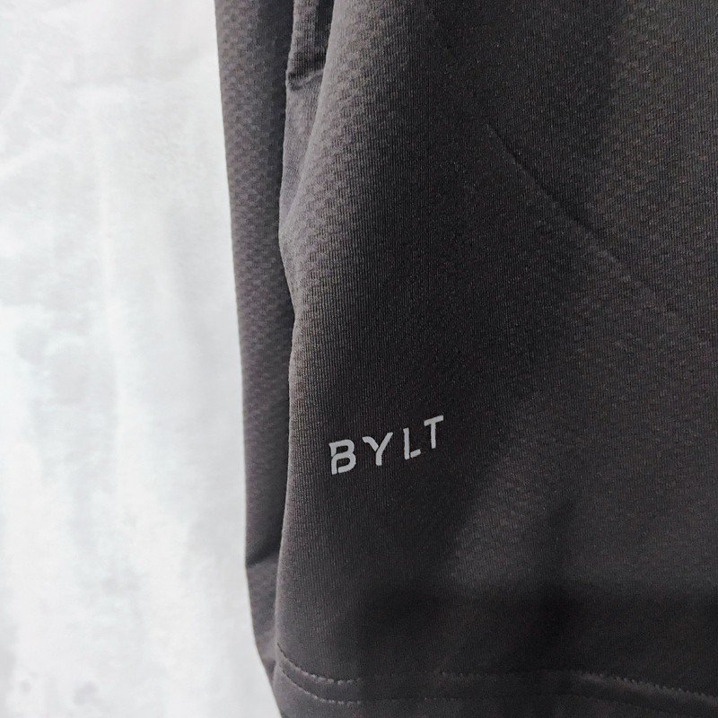 BYLT Basics Drop Cut Lux Long Sleeve Performance Stretch Mens XXL Gray Shirt J gallery