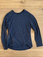 LULULEMON Navy Blue 5 Year Basic LS Pima Cotton Shirt Top Men’s Large