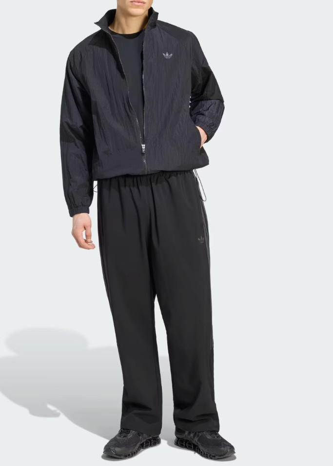 adidas Originals 3-Stripes Wind Track Top Men's Lifestyle Jacket AsiaFit KW7391 gallery