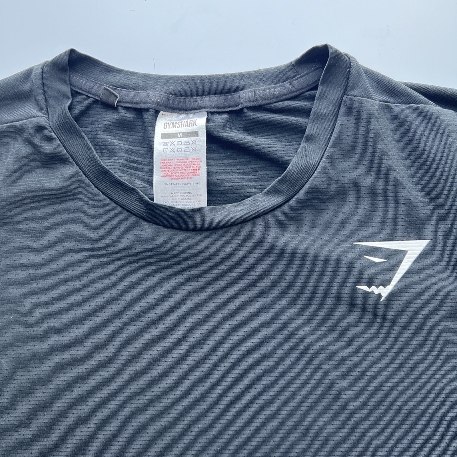 Gymshark Arrival T Shirt Men's Medium Black Performance Stretch Gym Tee gallery