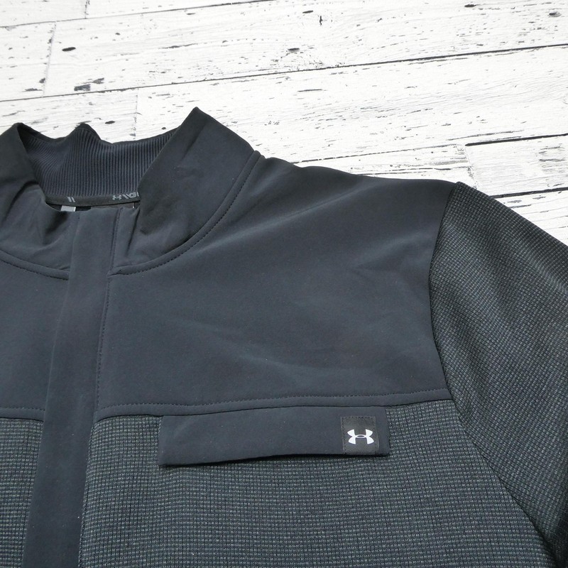 Under Armour Pullover Mens XL Gray Storm Golf Mock Neck Water Resistant Top gallery