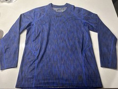 Nike Pro Warm Men’s training Running Rugby Gym Top size 2XL (824280-452) Blue