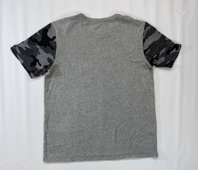Nike Basketball BSBL Medium Dri Fit Short Sleeve T Shirt Camo/Gray Sports gallery
