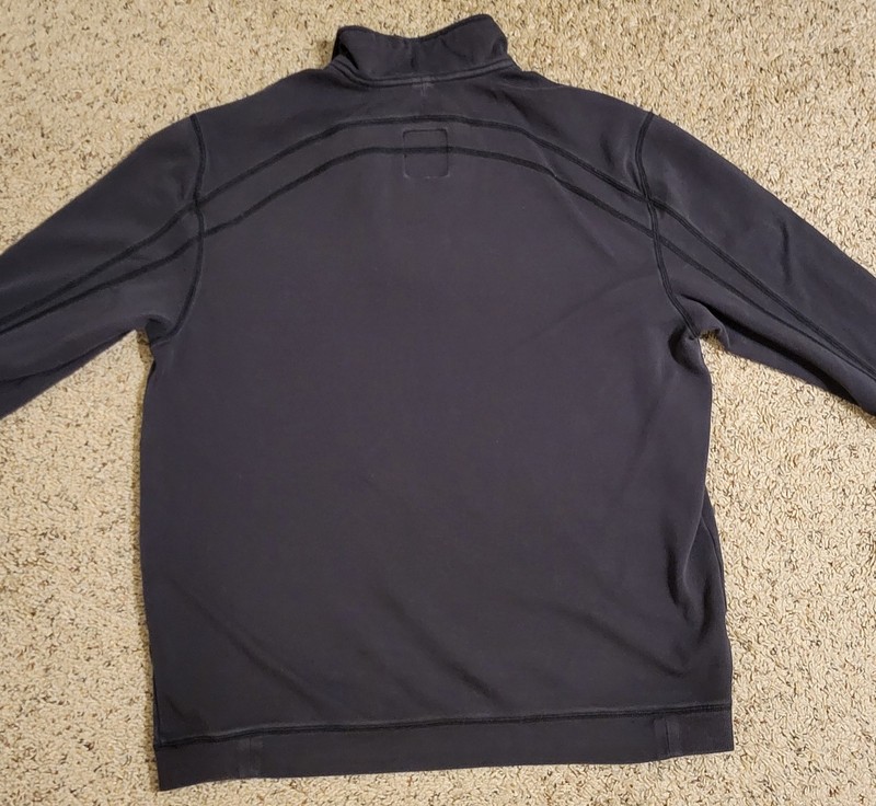 Tommy Bahama Men's XL 1/4 Zip Pullover Activewear Top Mock Neck Black gallery