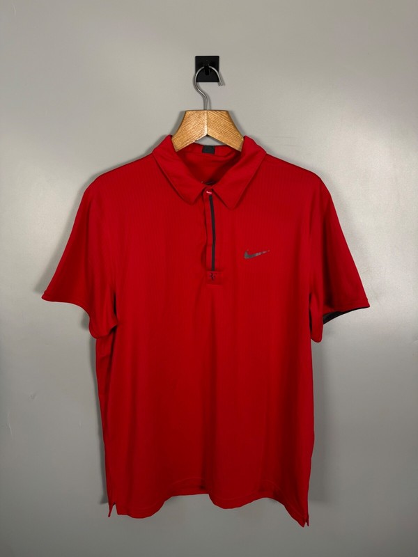 Rare Mens Nike Federer RF 2010 Indian Wells & Hit for Haiti Tennis Polo Shirt XL gallery