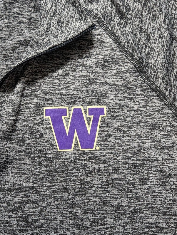 Under Armour Washington Huskies Long Sleeve 1/4 Zip Shirt Men's Size Large Gray gallery