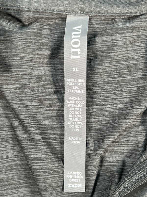 Vuori Ease Performance Half Zip Pullover Shirt Charcoal Heather Men Sz XL gallery