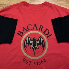 Vintage Bacardi Liquor Button Up Baseball Jersey XXL Men