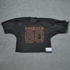 Vintage Campion Jersey Adult Medium Black Bengals Mesh Football 80s 90s