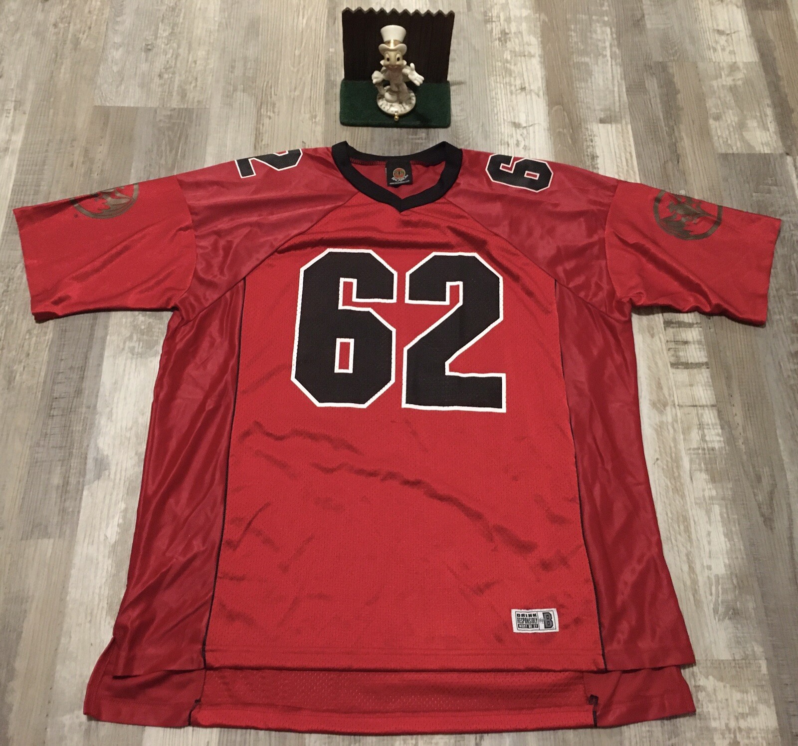 Bacardi #62 Advertising Jersey Style Short Sleeve XL Black Red New Display gallery