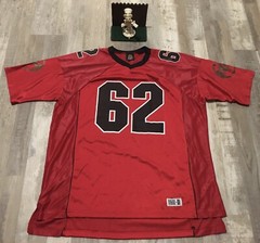 Bacardi #62 Advertising Jersey Style Short Sleeve XL Black Red New Display