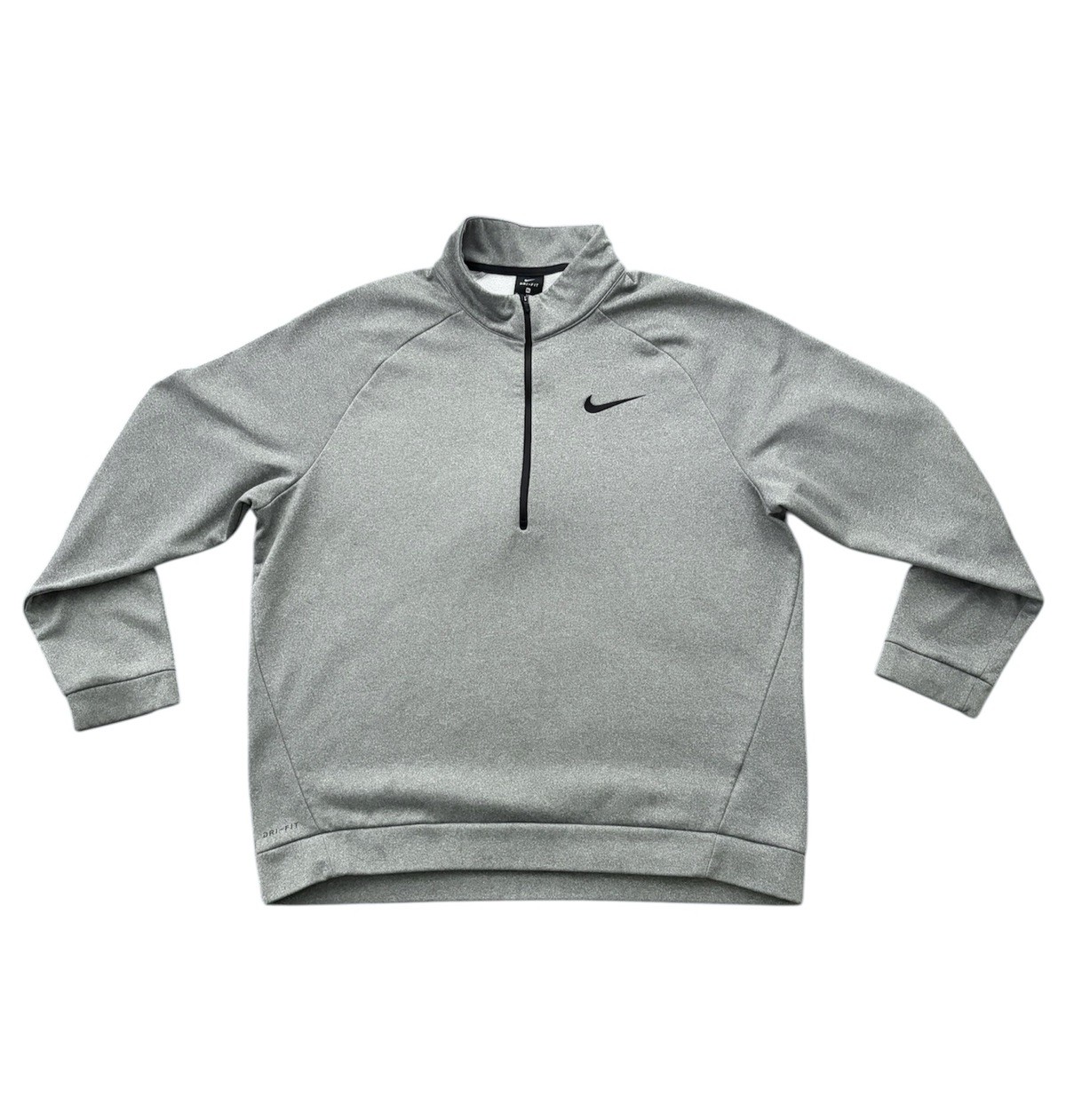Nike Mens Dri-FIT Quarter 1/4 Zip Golf Pullover Grey XL 25x29 gallery